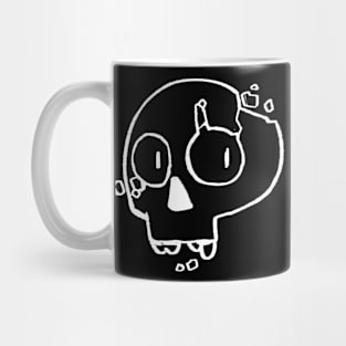 broken skull "dark transparent" Mug